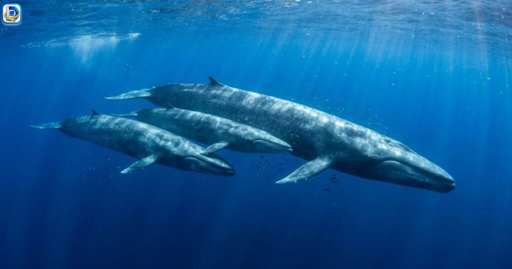 3 blue whales