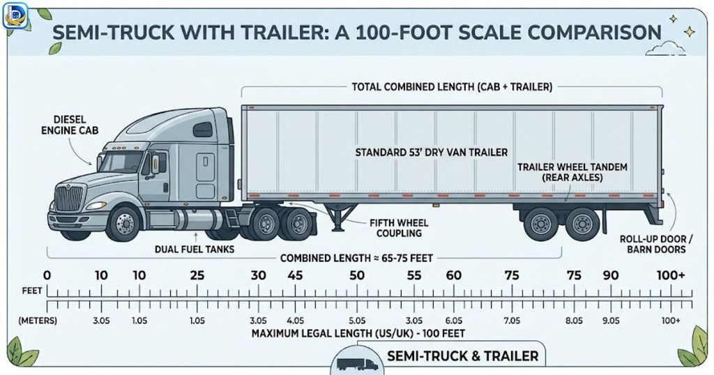 Semi Truck With Trailer